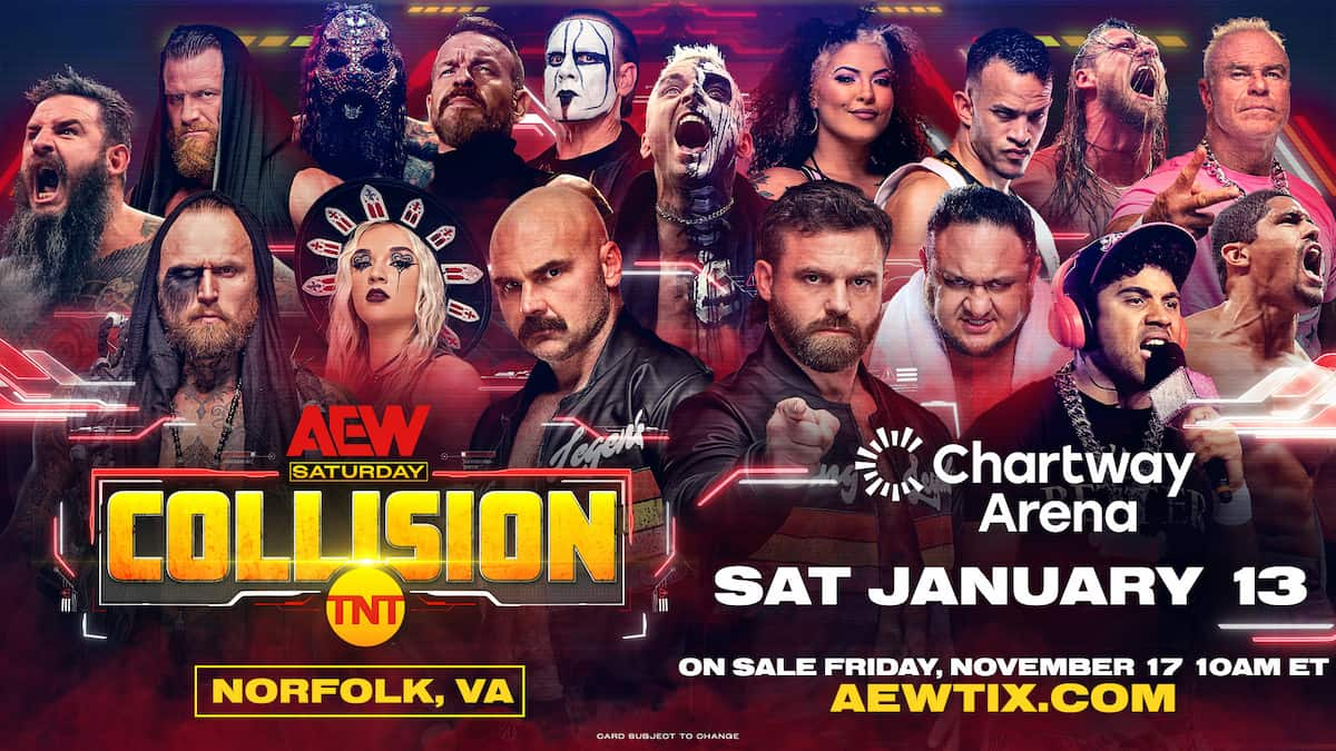 AEW Collision Norfolk date, time, tickets, stream