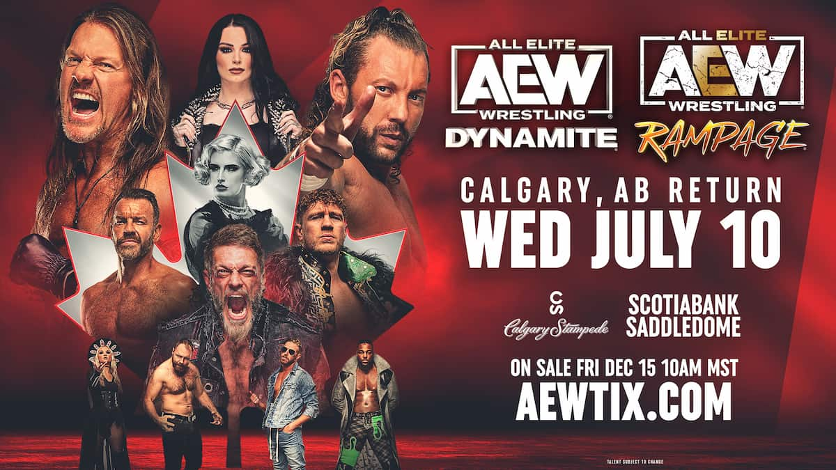 Aew Dynamite Rampage Calgary Date Time Tickets Stream